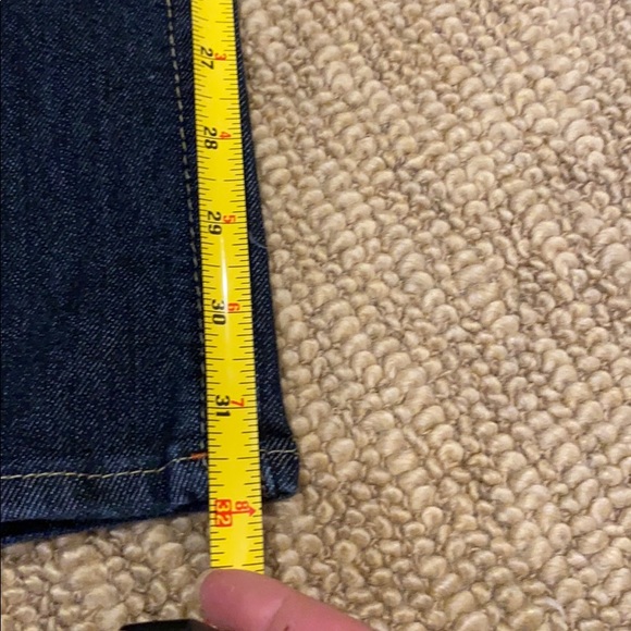 True Religion Indigo Boot Cut Jeans with Yellow Stitching - Picture 9 of 9